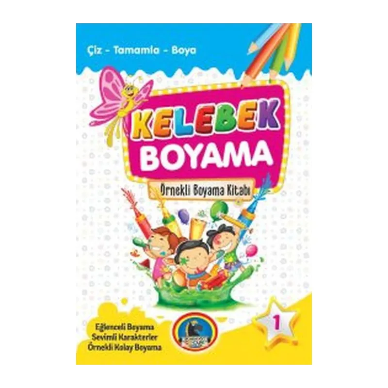 Kelebek Boyama Kitabı (8 Kitap Takım)