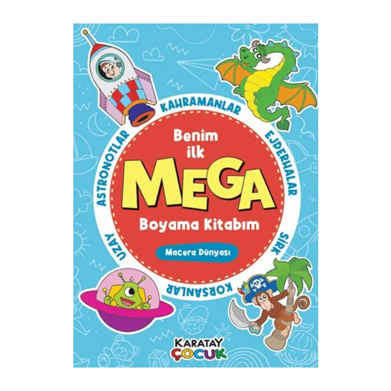 Mega Boyama Kitabım - Macera Dünyası