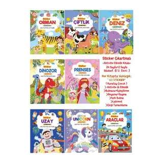 Sticker Çıkartmalı Aktivite Kitabı (8 Seri)