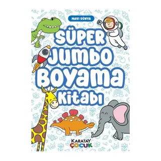 Süper Jumbo Boyama Kitabı - Mavi Dünya