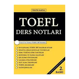 Sokak Kitapları Yayınları TOEFL Ders Notları