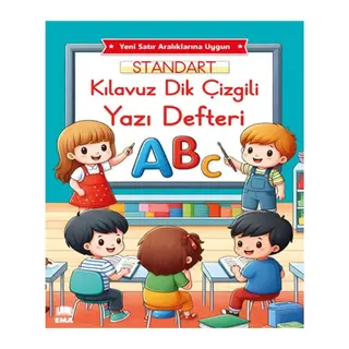 Renkli Standart Kare Çizgili Yazı Defteri A4 Ebat