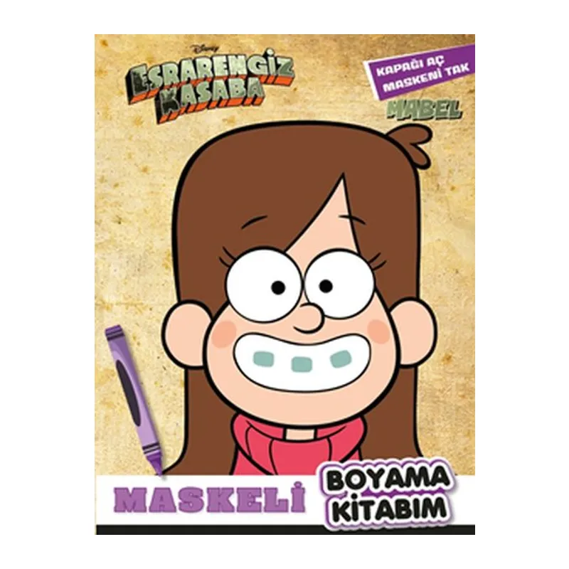 Maskeli Boyama Kitabım Mabel - Esrarengiz Kasaba
