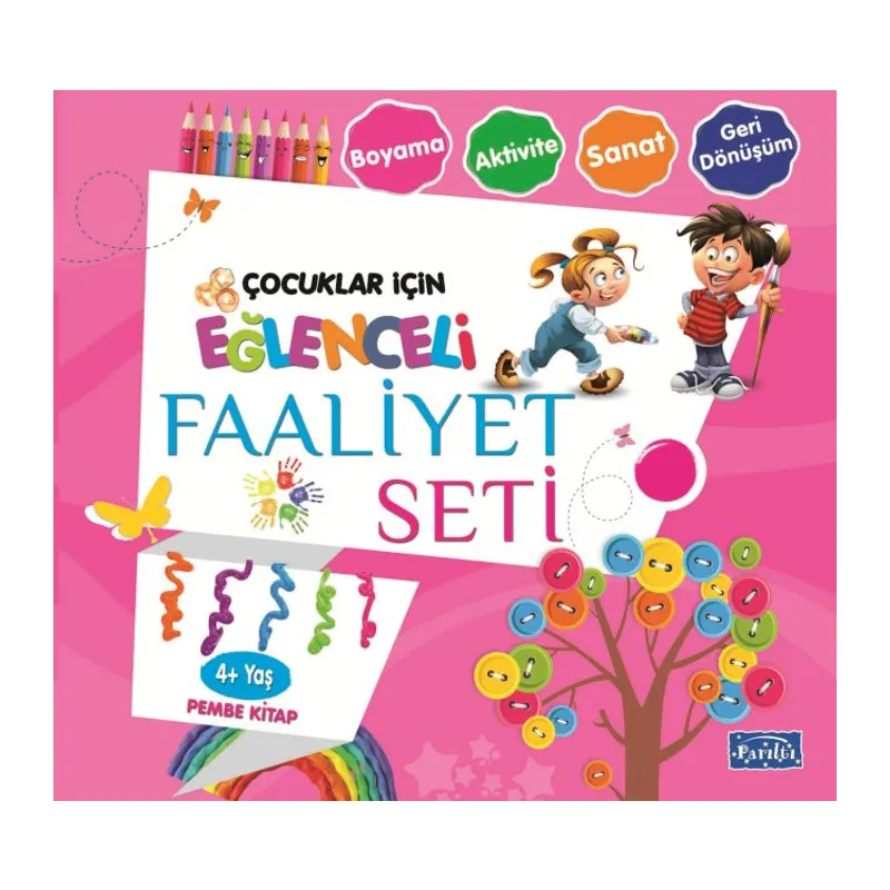Eğlenceli Faaliyet Seti - Pembe Kitap - 4+ Yaş