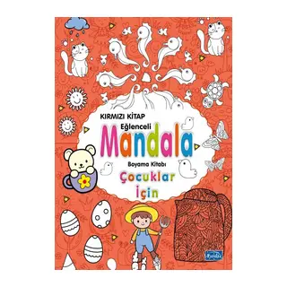 Çocuklar İçin Mandala Kırmızı