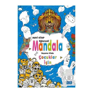 Çocuklar İçin Mandala Mavi
