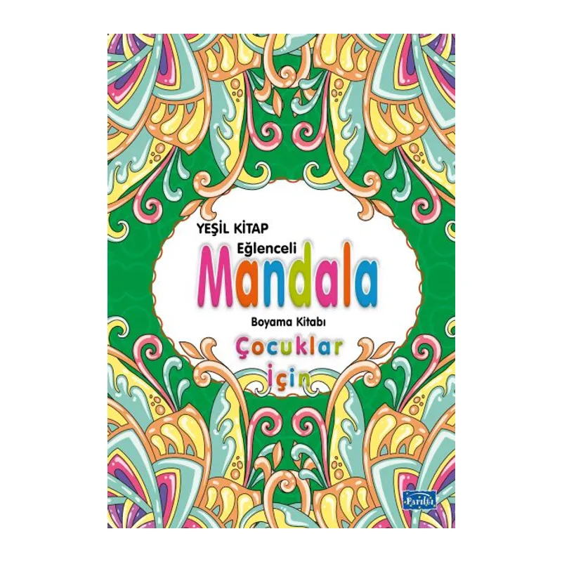 Çocuklar İçin Mandala Yeşil