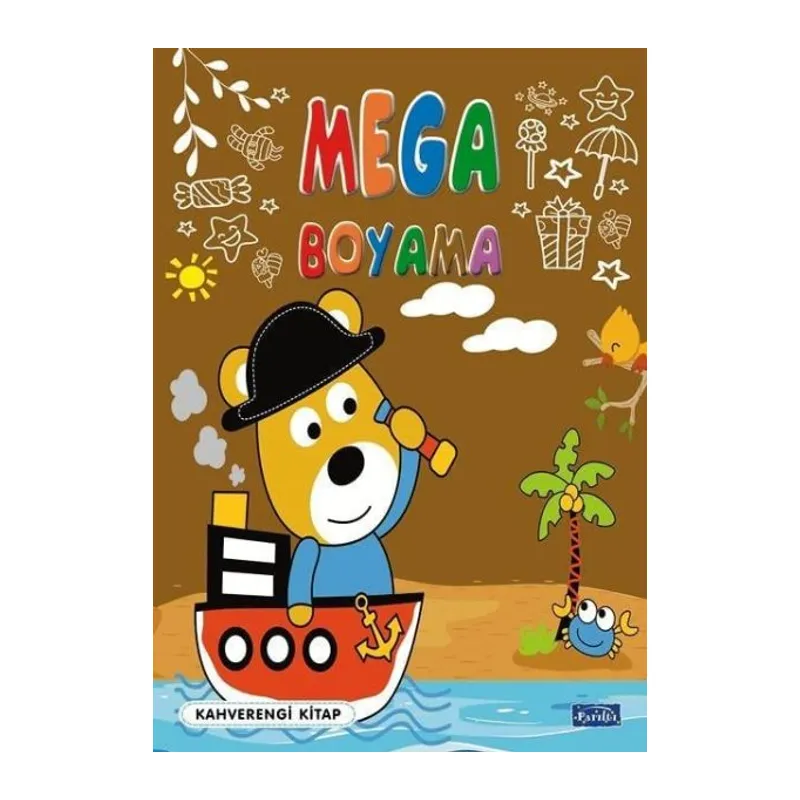 Mega Boyama Kahverengi Kitap