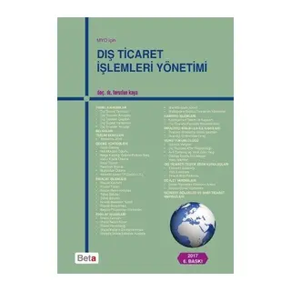 Dış Ticaret İşlemleri Yönetimi