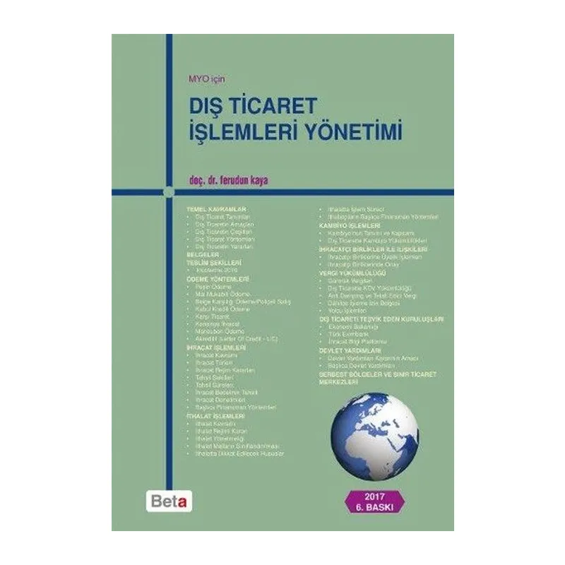 Dış Ticaret İşlemleri Yönetimi