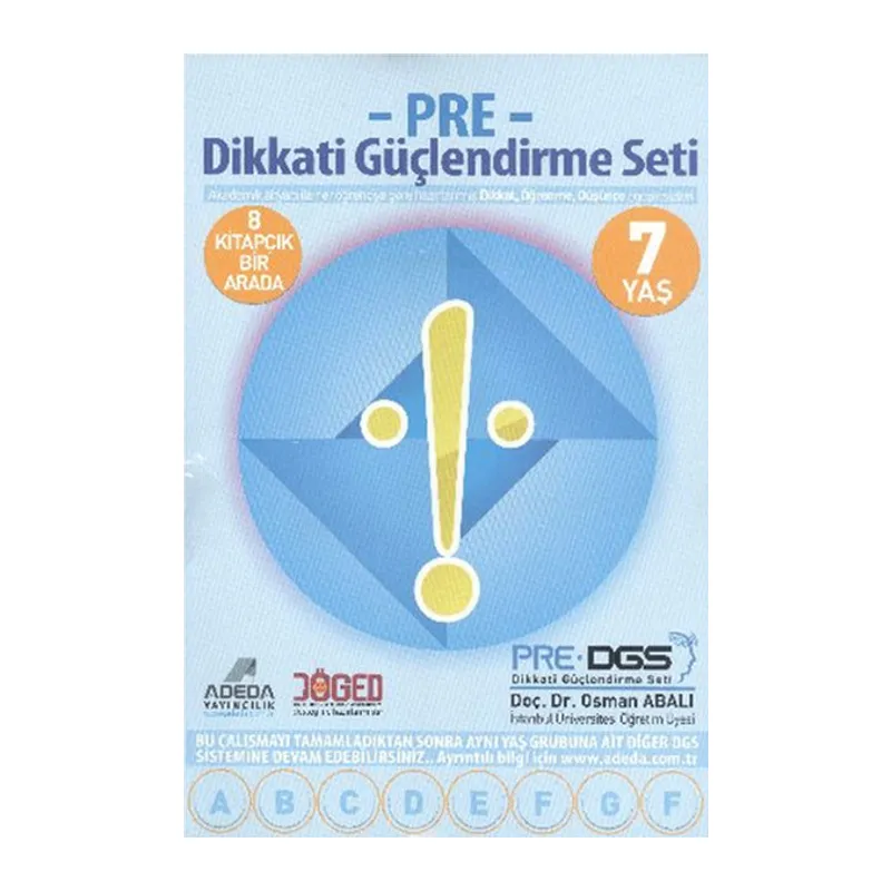 Pre Dikkati Güçlendirme Seti – 1.Sınıf – 7 yaş