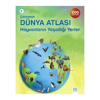 Çıkartmalı Dünya Atlası / Hayvanların Yaşadığı Yerler