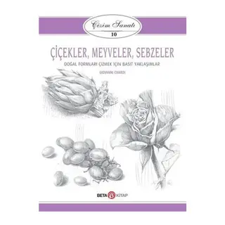 Çizim Sanatı Serisi 10 - Çiçekler, Meyveler ve Sebzeler