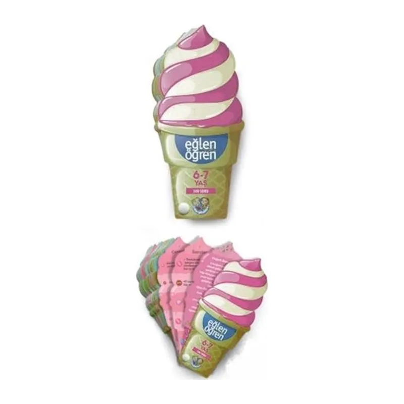 Eğlen Öğren Ice Cream - 300 Soru (6-7 Yaş)