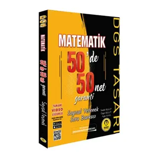 Tasarı DGS Matematik 50 de 50 Net Garanti Soru Bankası