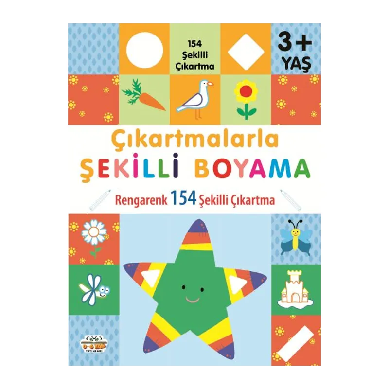 Çıkartmalarla Şekilli Boyama 3 Yaş Üstü