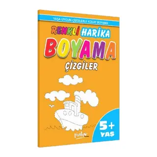 Renkli Harika Boyama Çizgiler (5+Yaş)