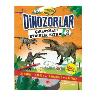 Dinozorlar Çıkartmalı Etkinlik Kitabı 2