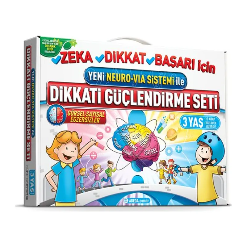 Dikkati Güçlendirme Seti Anasınıfı – 3 Yaş Neuro-Via