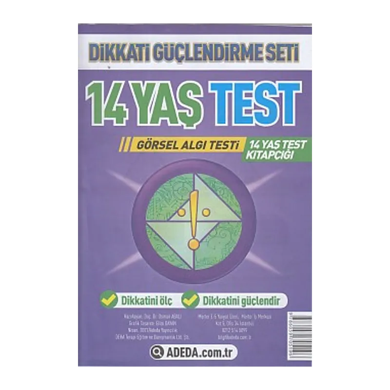 Dikkati Güçlendirme Seti 14 Yaş Test