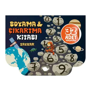 Sayılar Boyama ve Çıkartma Kitabı