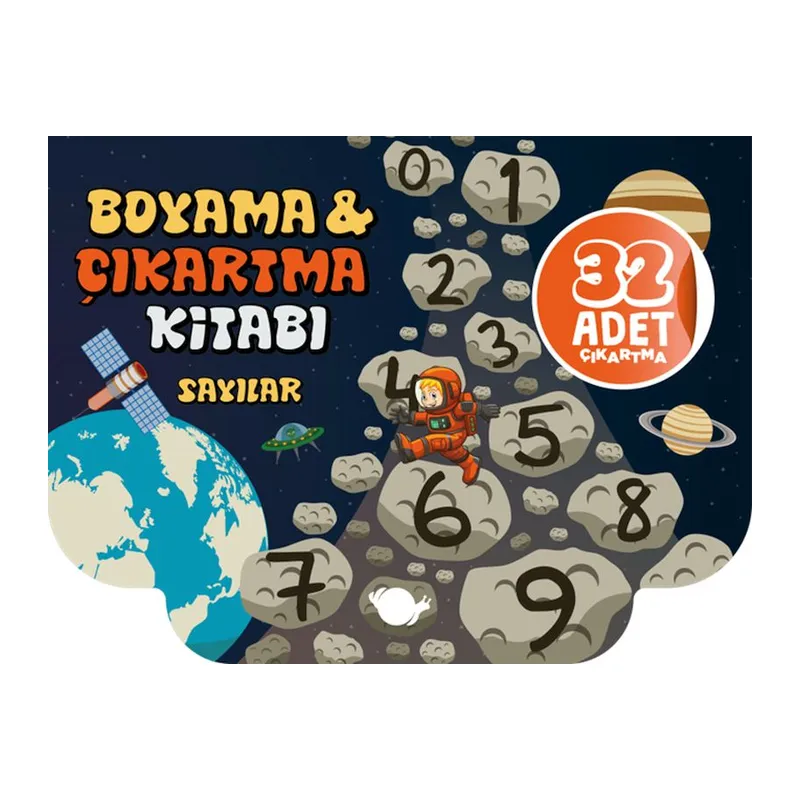 Sayılar Boyama ve Çıkartma Kitabı