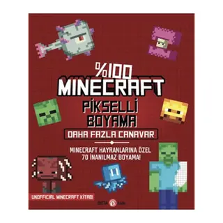 %100 Minecraft Pikselli Boyama - Daha Fazla Canavar