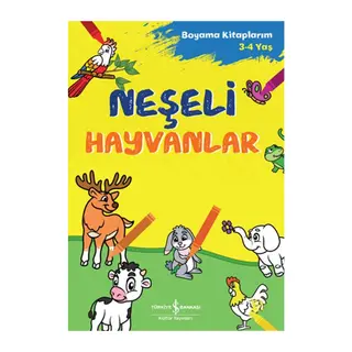 Neşeli Hayvanlar - Boyama Kitaplarım 3-4 Yaş