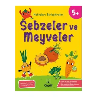 Noktaları Birleştirelim - Sebzeler ve Meyveler +5 Yaş