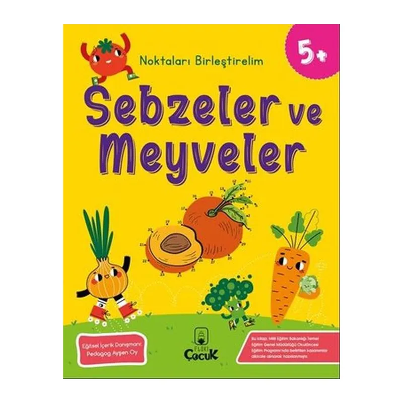 Noktaları Birleştirelim - Sebzeler ve Meyveler +5 Yaş