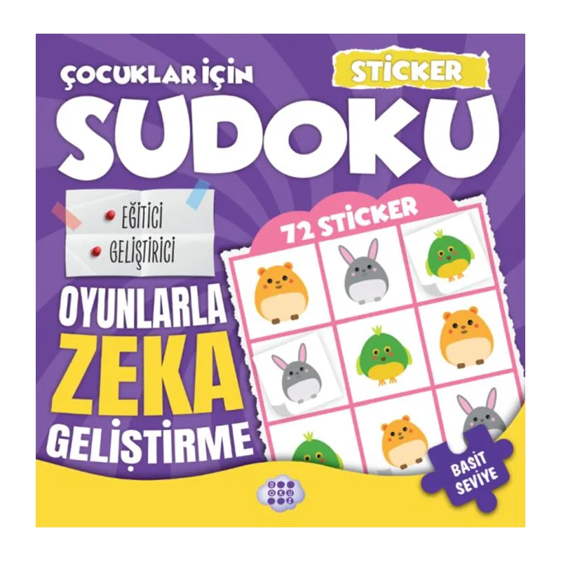 Çocuklar için Sudoku - Sticker Hediyeli Basit Seviye 2