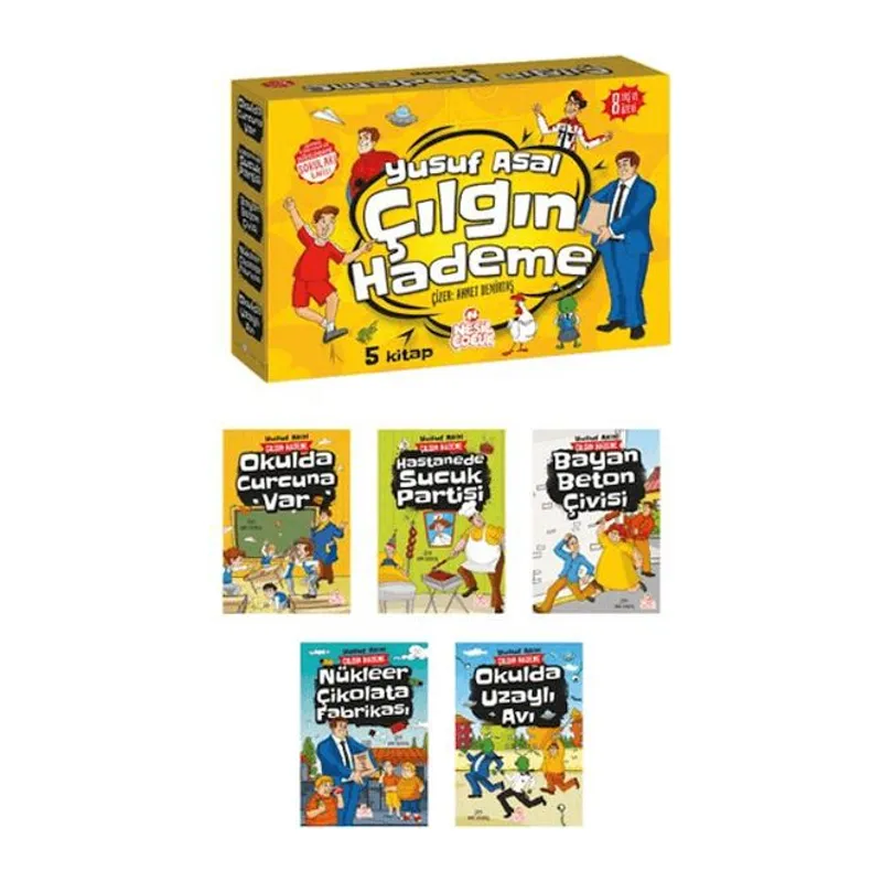 Çılgın Hademe Seti (5 Kitap-Soru Kitapçığı)