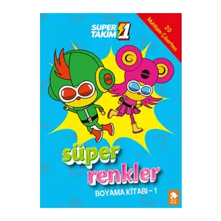 Süper 1 Takım Süper Renkler Boyama Kitabı - 1