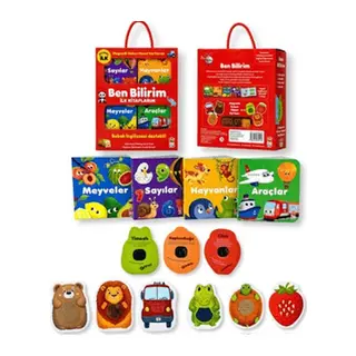 Ben Bilirim İngilizce Destekli İlk Kitaplarım (4 kitap + 6 Magnetli Dokun Hisset Kart)