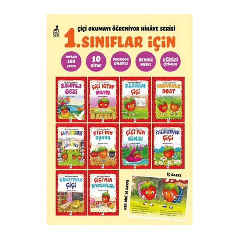 Çiçi Okumayı Öğreniyor Hikaye Serisi (1. Sınıflar için 10 Kitap)