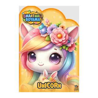 Unicorn Zamanı - Çıkartmalı Boyama Kitabı