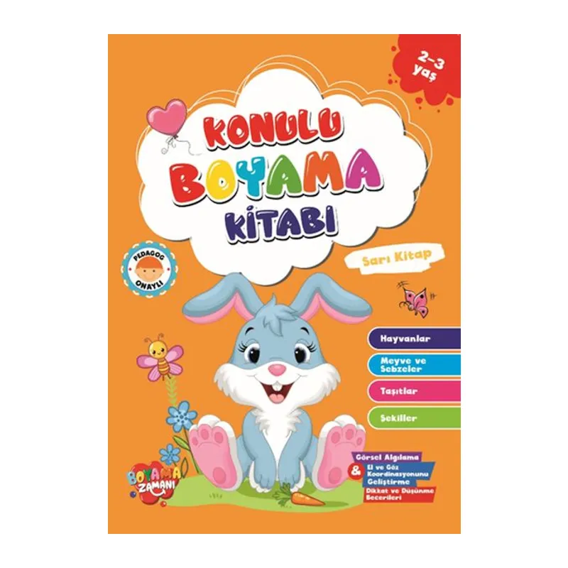 Konulu Boyama - Sarı Kitap(2-3 Yaş)