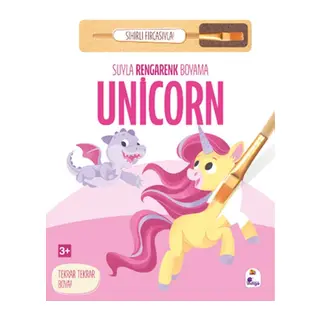 Suyla Rengarenk Boyama - Unicorn (Sihirli Fırçasıyla)