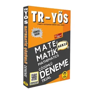 Tasarı TR YÖS Matematik 40X10 Çözümlü Deneme