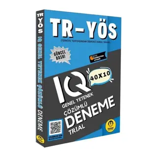 Tasarı TR YÖS IQ 40X10 Çözümlü Deneme