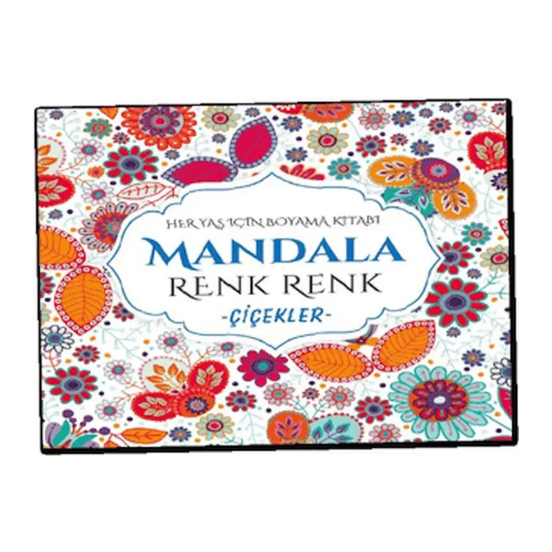 Mandala Renk Renk Çiçekler