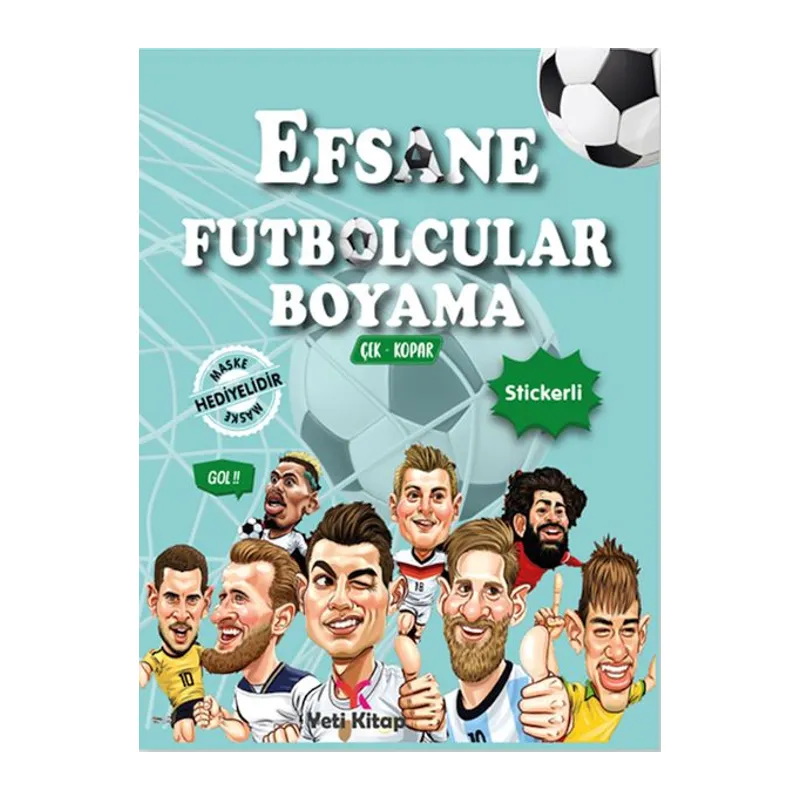 Efsane Futbolcular Boyama Kitabı