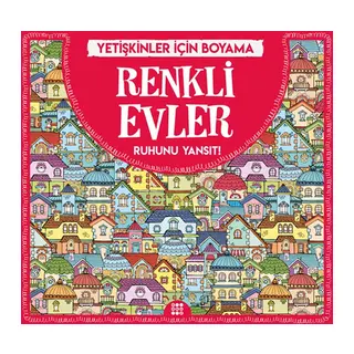 Renkli Evler - Yetişkinler İçin Boyama