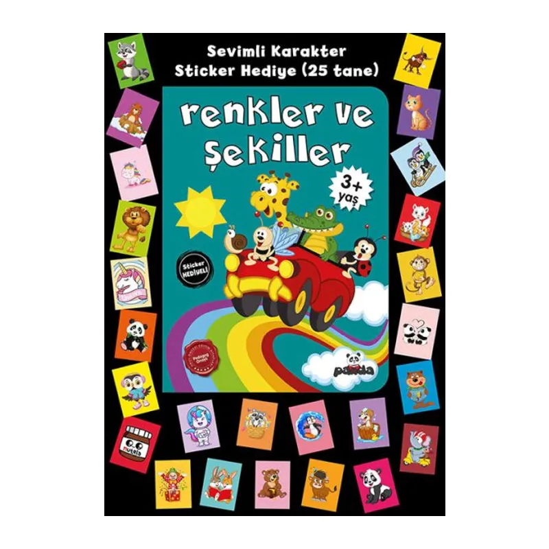 Stickerlı 3+ Yaş Renkler ve Şekiller