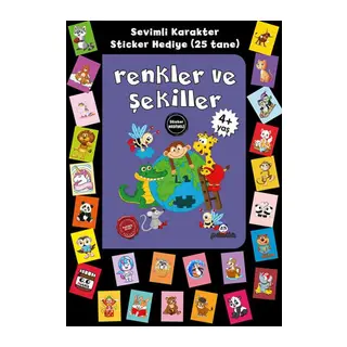 Stickerlı 4+ Yaş Renkler ve Şekiller