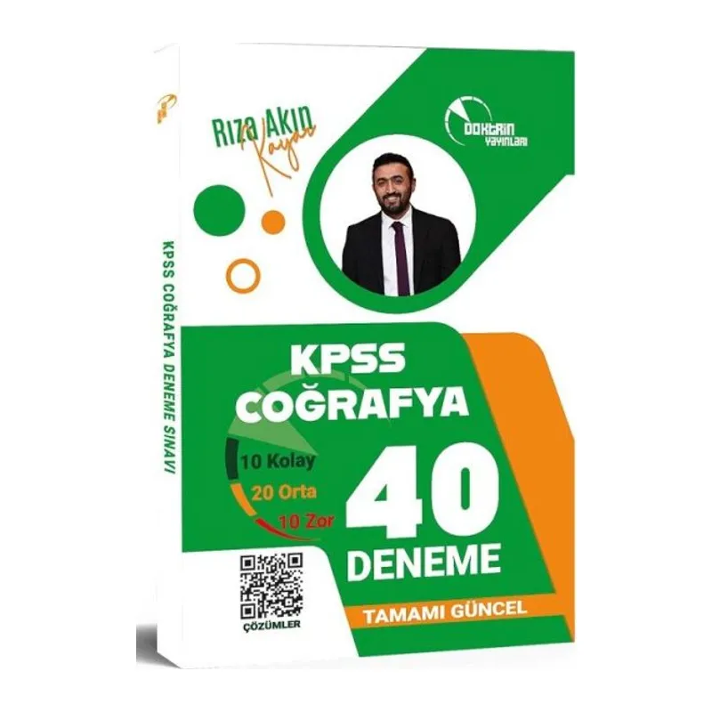 Doktrin KPSS Coğrafya 40 Deneme Çözümlü