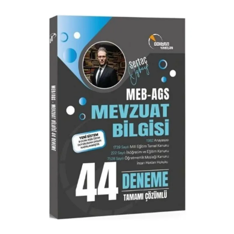 Doktrin Yayınları MEB AGS Mevzuat Bilgisi 44 Deneme