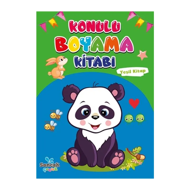Konulu Boyama Kitabı - Yeşil Kitap