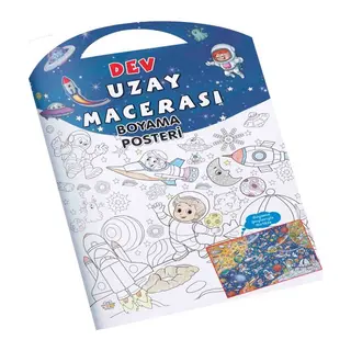 Uzay Macerası Dev Boyama Posteri