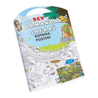 Ormanda Safari Dev Boyama Posteri